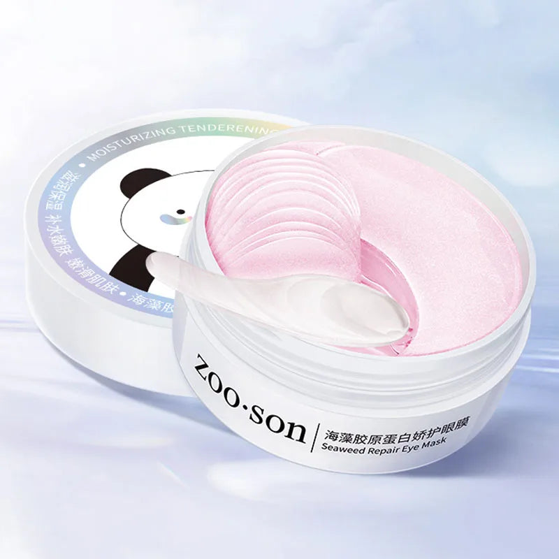 60Pcs Caviar Crystal Collagen Gold Eye Mask anti Dark Circles Moisturizing Firming Eye Bags Women Skin Care Eye Patches