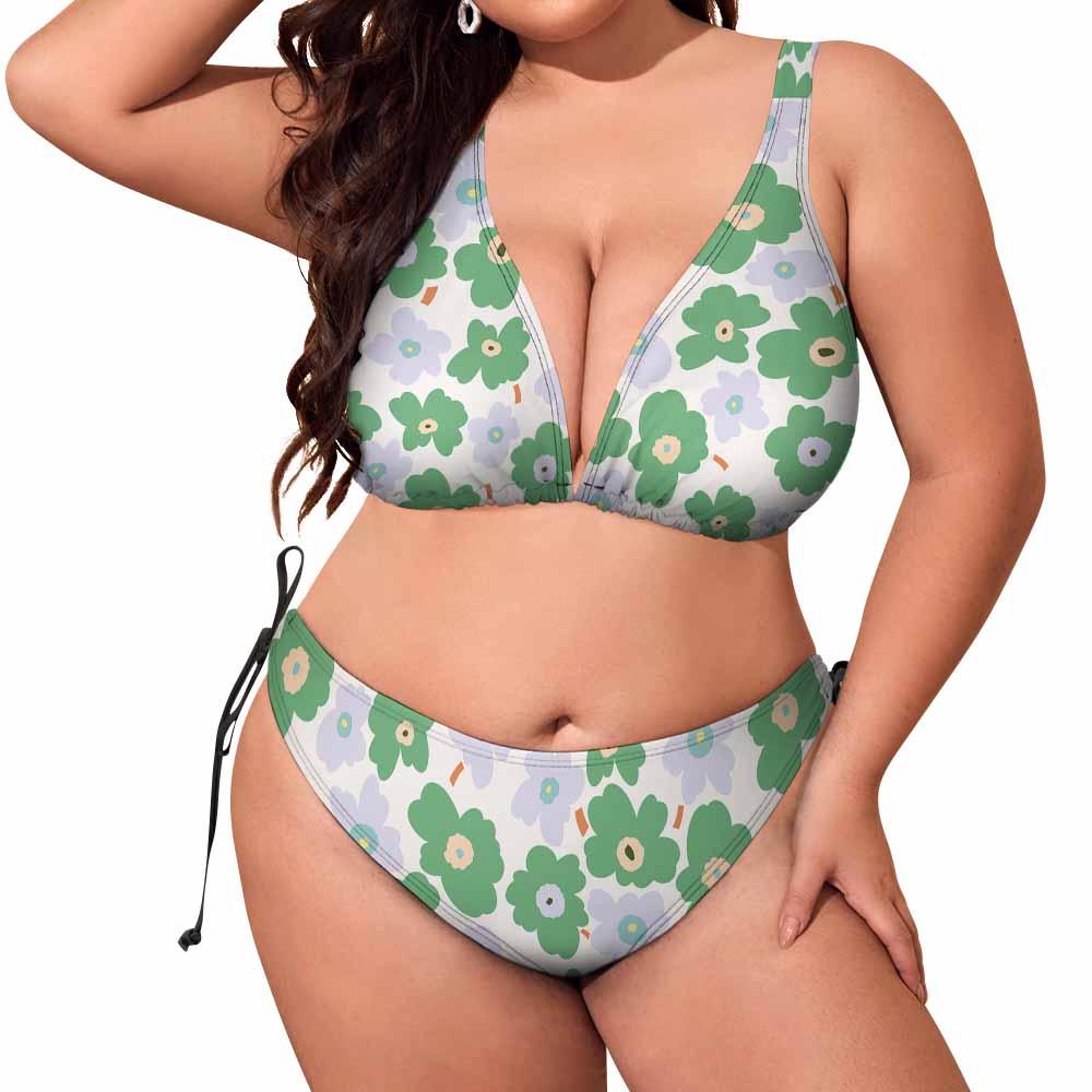 Plus size bikini swimsuit