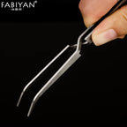 Nail Art Shaping Tweezers Stainless Steel Multi-Function Clip Tip Manicure Tool UV Gel Acrylic C Curve Nipper Picking Rhinestone