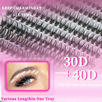 Colorful Large Capacity Single Cluster Eyelash Book