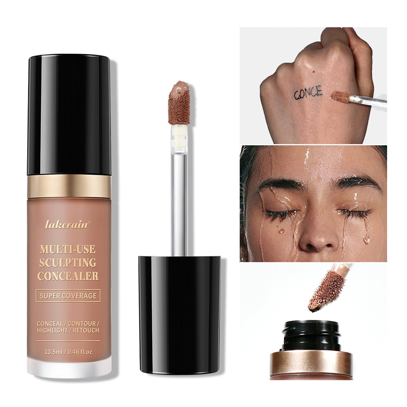 Moisturizing Concealer Honey Dark Circles Acne Spots Liquid Concealer