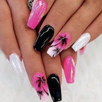 Almond Wear Nail Simple Frosted Glossy Fake Nail Tip