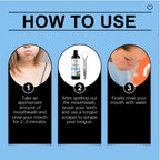 Oralhoe Coconut Mint Oil, Coconut Mint Mouthwash  Breath Care Gum Stain Removal Mouthwash