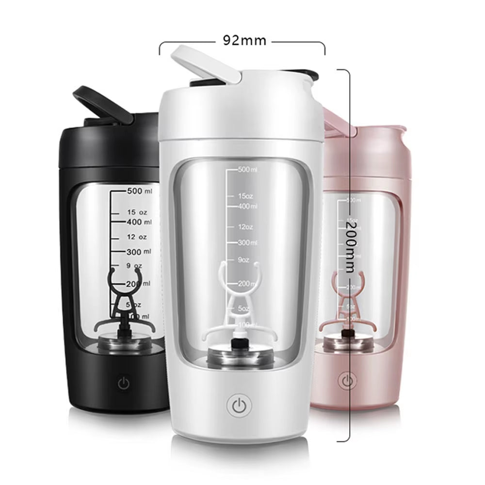 Electric Protein Shaker Bottle Portable 1200Mah Rechargeable Blender Cup Automatic Self Stirring Mug 650Ml Mixing Cups for Fitne