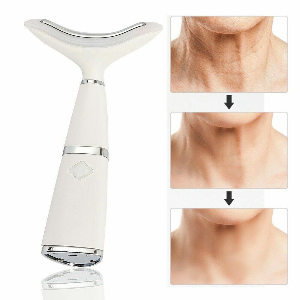 LED Neck Care Wrinkles Reduce Double Chin Removal Skin Tighten Lifting Massager