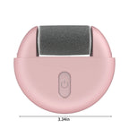 Electric Feet Callus Remover Portable Rechargeable Foot File Pedicure Tools Ideal for Dead Skin Two Gears of Adjustment Gentle Cleansing Does Not Hurt the Skin, Pink