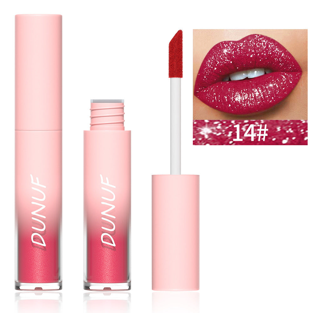 DUNUF 18 Color Diamond Lipstick Lip Gloss