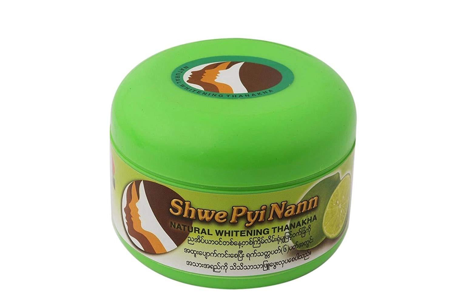 MYANMAR THANAKA POWDER 100% LEMON SCENT REDUCE ACNE / DARK SPOTS / MALASMA 50 G