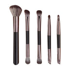 Makeup With Mirror Multifunctional Makeup Brush Suit