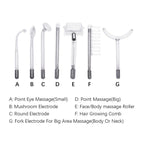 High Frequency Facial Device 7 Wands Electrode Glass Spot Tube Acne Spot Tool