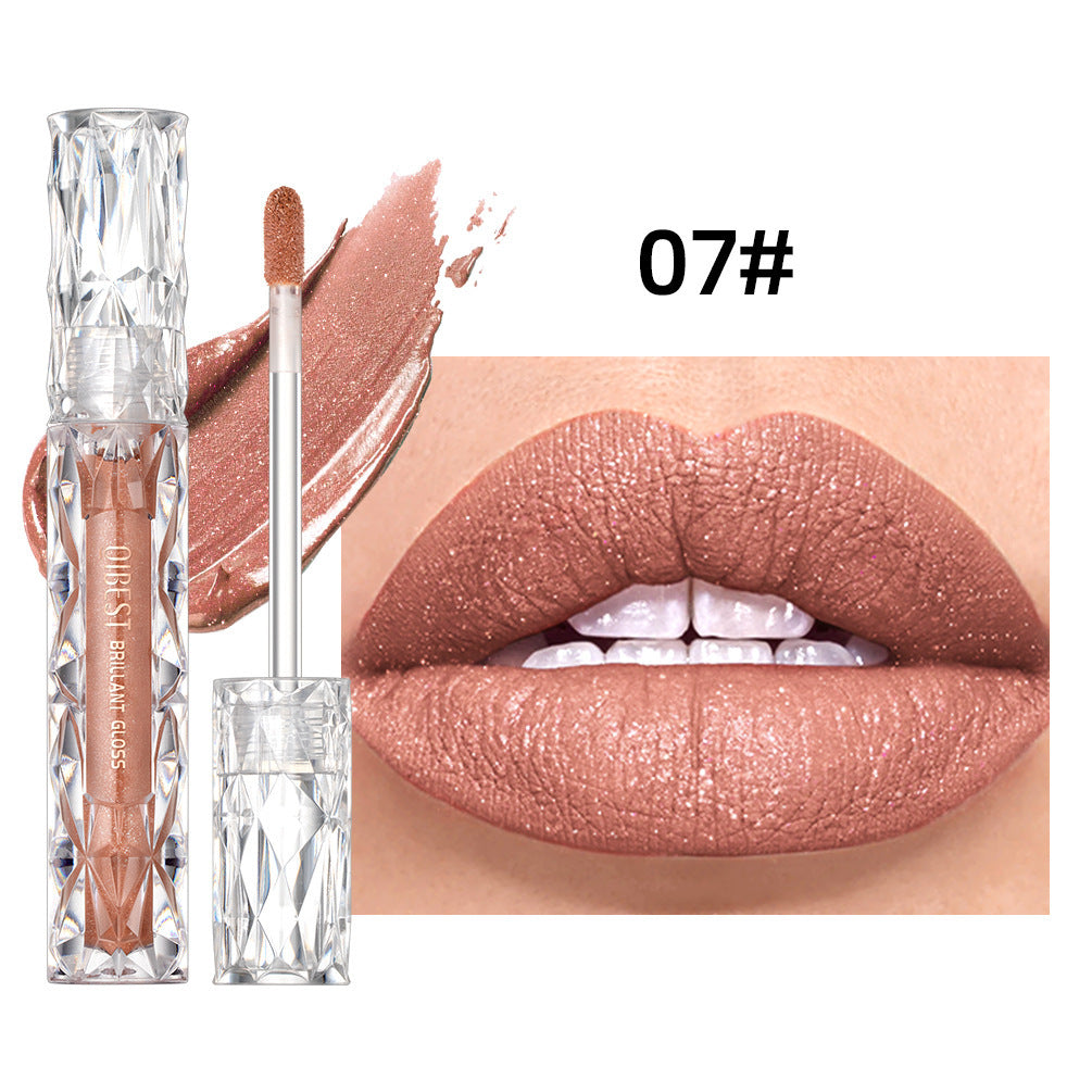 Diamond Liquid Metallic No Stain On Cup Lip Lacquer