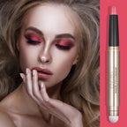 Pink Eye Shadow Stick Makeup Cosmetics Eye Brightener Stick Cream Eye Shadow Pencil Shimmer Eyeshadow Stick Set for Eye Makeup Christmas Birthday Gift for Women (Fluorescent Pink Shimmer)