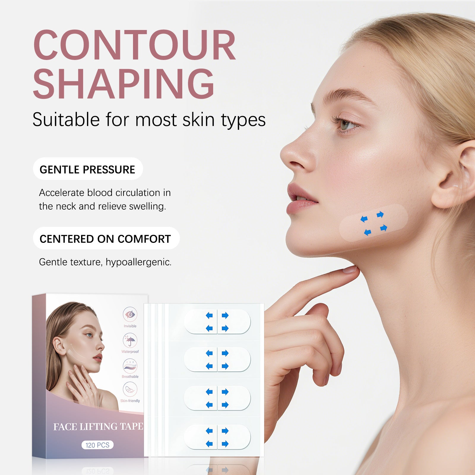 Lifting Small V Face Physical Lifting Fading Wrinkle Tightening Chin Lifting Stickers