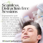 Basic Digital Ozone Facial Steamer for Esthetician with Silent Timer, Digital Controls & Aromatherapy, Professional Grade with Stand, 20 Lbs