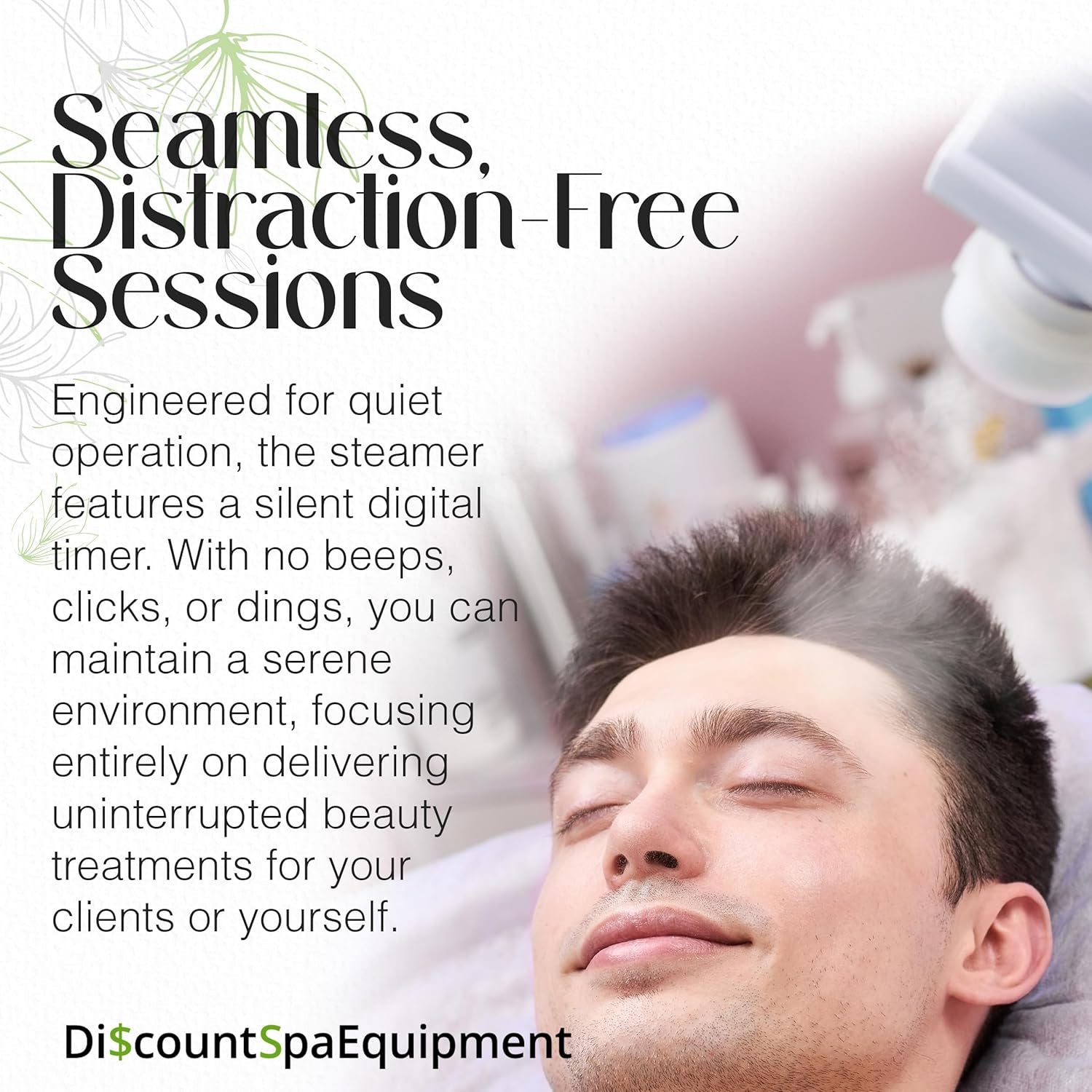 Basic Digital Ozone Facial Steamer for Esthetician with Silent Timer, Digital Controls & Aromatherapy, Professional Grade with Stand, 20 Lbs