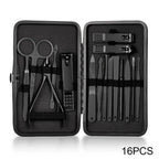 7-18Pcs Manicure Tool Set Stainless Steel Cuticle Nipper Cutter Kit Professional Nail Clippers Pedicure Nail Art Grooming Tools