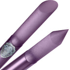 Glass Cuticle Pusher by  - Manicure Stick, Genuine Czech Quality, Professional Precision Filing Cuticle Remover, Abrasive Surface Never Wears Out