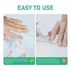 Professional Cuticle Trimmer Nail Cuticle Cutter Stainless Steel Cuticle Nippers with Sharp Blades of Cuticle Remover Clippers Manicure Tools Double Spring for Nail Care Pedicure Nail Tools (Silver)