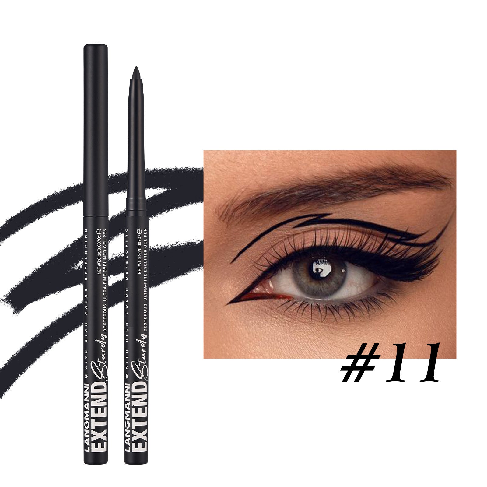 Colorful Gel Glitter Eyeliner Pencils Waterproof & Smudgeproof For Party, Halloween, Cosplay Makeup 12 Vibrant Shades