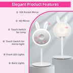 Cute Bunny Makeup Mirror