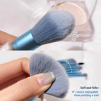 8 PCs Makeup Brushes Suit Portable Beauty Tools