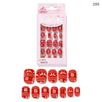 Christmas Cute Children Nails 24 Pieces Wearable