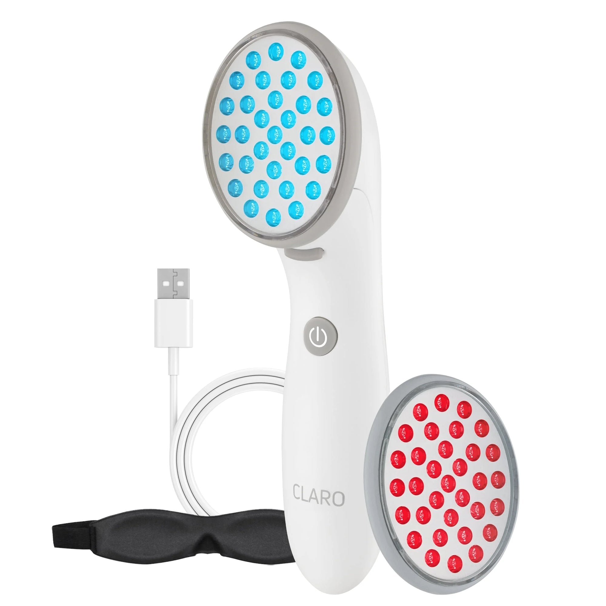CLARO Clinically Proven Blue & Red LED Acne Treatment Light Therapy System-Fda Cleared-Rechargeable- Professional Home Acne Healing/Clearing Treatment