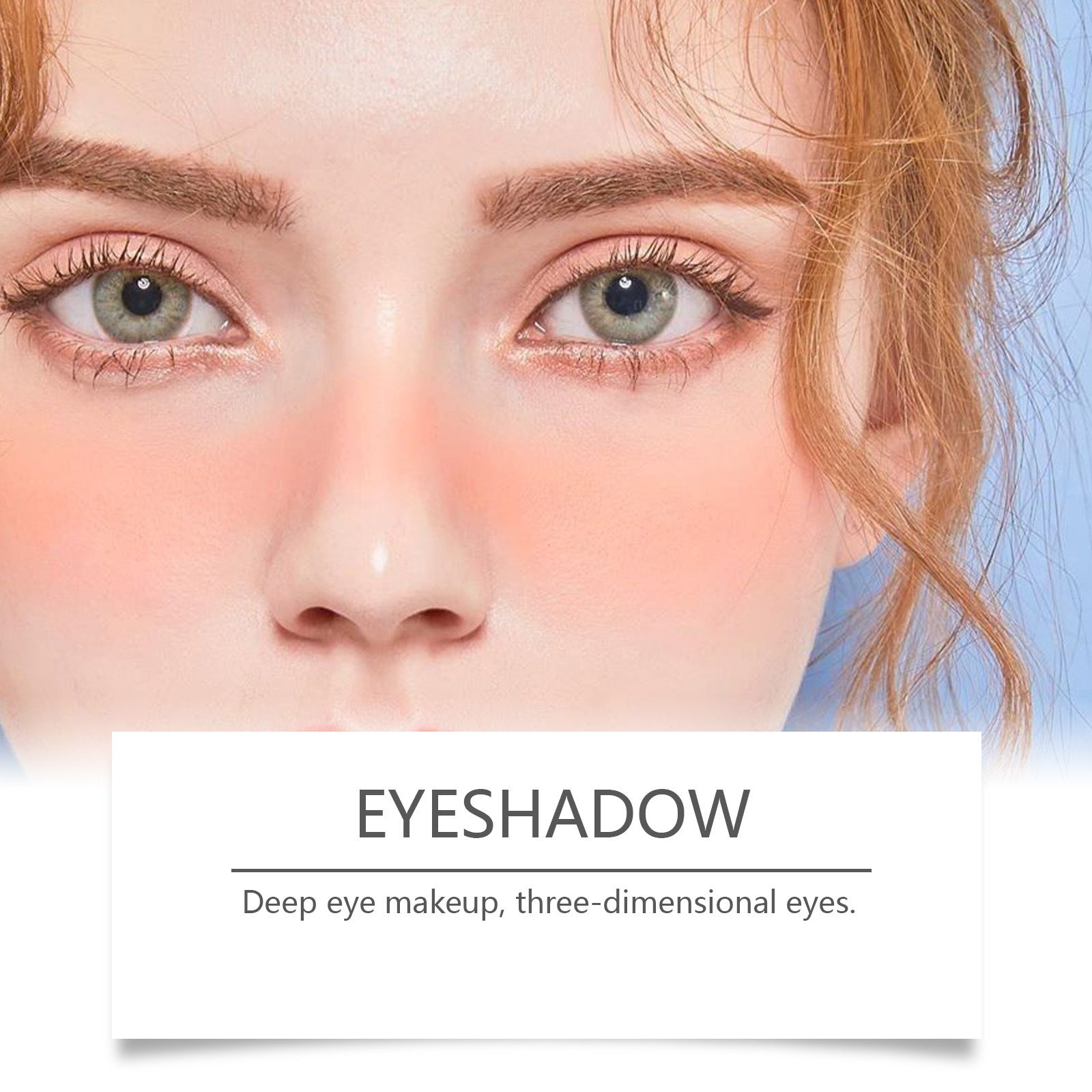 Monochrome Eye Shadow Plate Color Rendering Long-lasting Portable