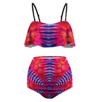 Colorful Ladies Loose Top Bikini Swimsuit