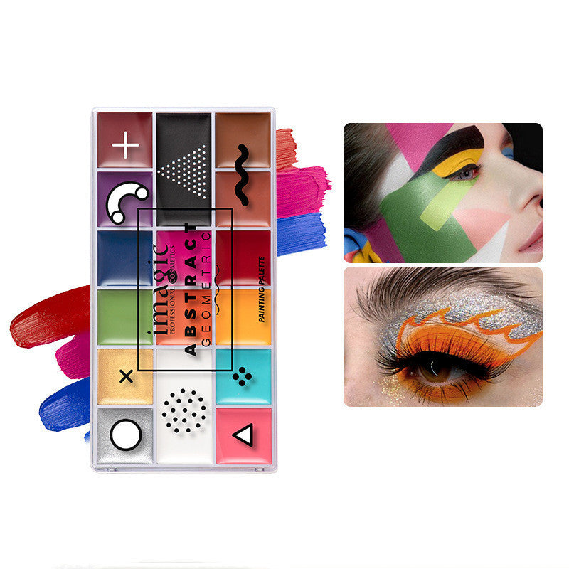16 Colors Oil Painting Halloween Stage Makeup Watercolor