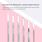 Stainless Rod Depotting Mixing Tool Foundation Mixing Stick Spurtle Spatula Concealer Makeup Eye Shadow Cream Pigments Mixing Tool Nail Art Stirring Rod Cream