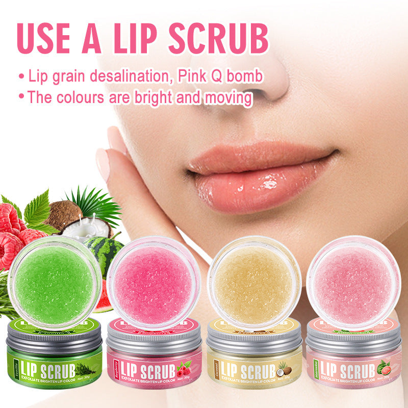 Fruit Flavor Lip Scrub Cream Exfoliating Moisturizing And Nourishing Care