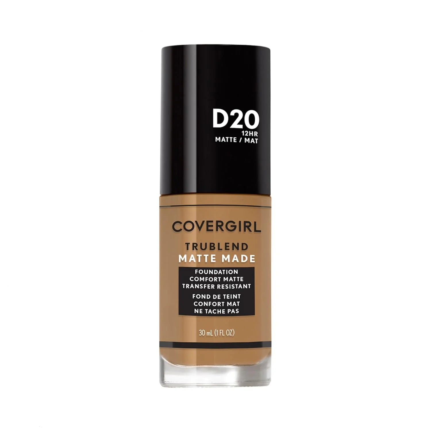 COVERGIRL Trublend Matte Made Liquid Foundation, True Caramel D20