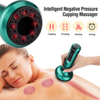 Electric Cupping Massager Vacuum Suction Cup Guasha anti Cellulite Beauty Health Scraping Infrared Heat Slimming Massage