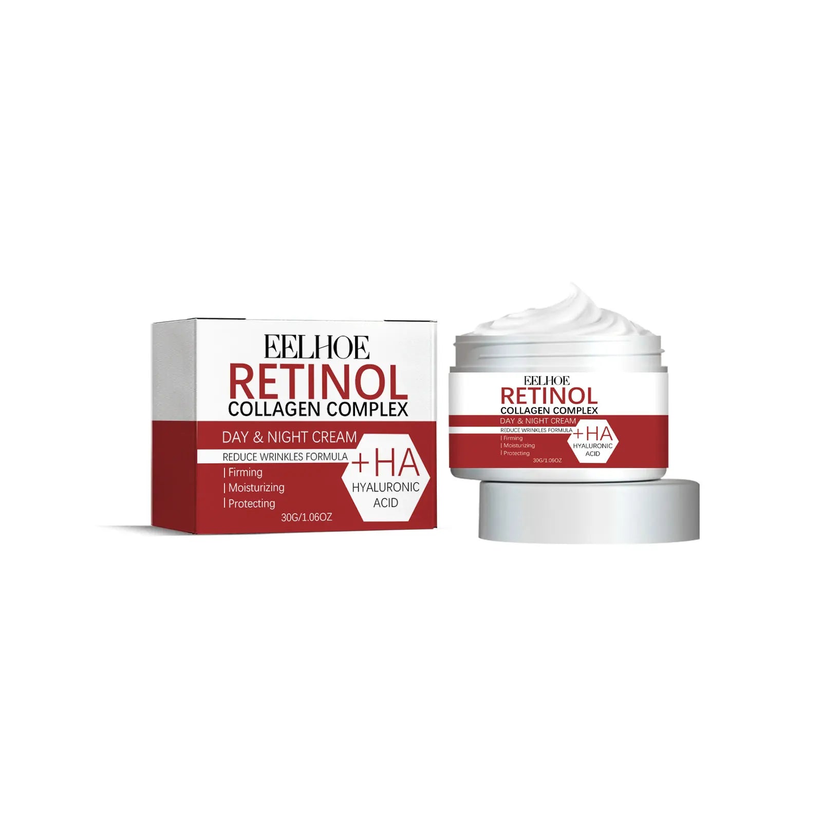 Retinol anti Aging Face Cream Collagen Hyaluronic Acid Moisturizing Skin Cream Wrinkles Removal Skin Care Products 30G