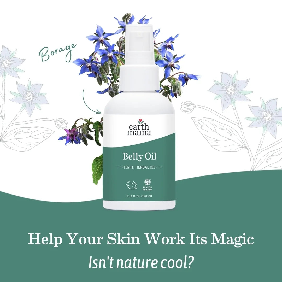 Belly Oil for Pregnancy, Prevent Stretch Marks, Dry, Sensitive Skin, 4 Fl. Oz. (120 Ml)