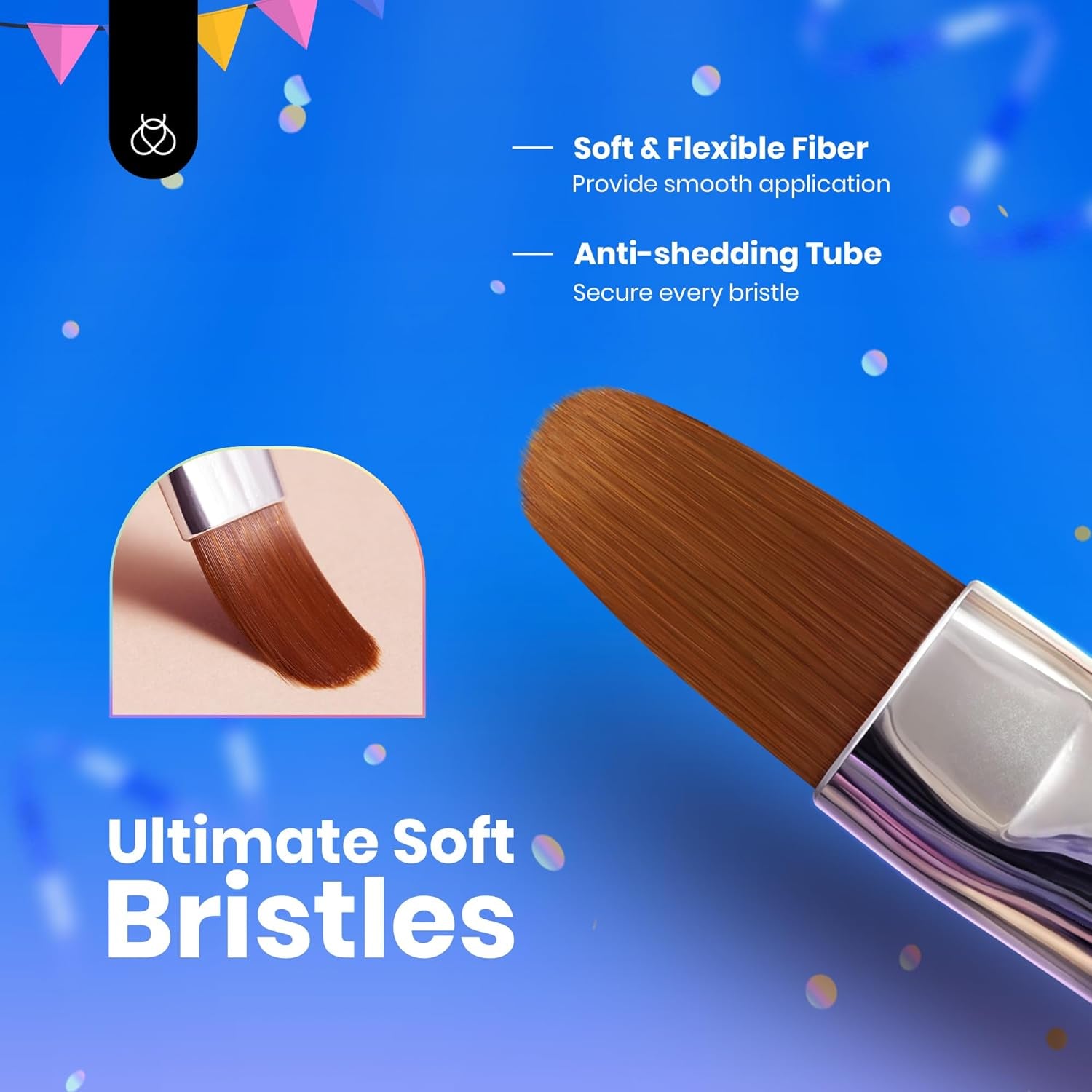 Nail Art Brushes, 6 Pcs Fingernail Art Design Pens, Wood Alloy Handle, Dotting Pen Clean up Liner French Nail Brush Set, DIY Manicure Tools Gift for Women
