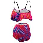 Colorful Ladies Loose Top Bikini Swimsuit