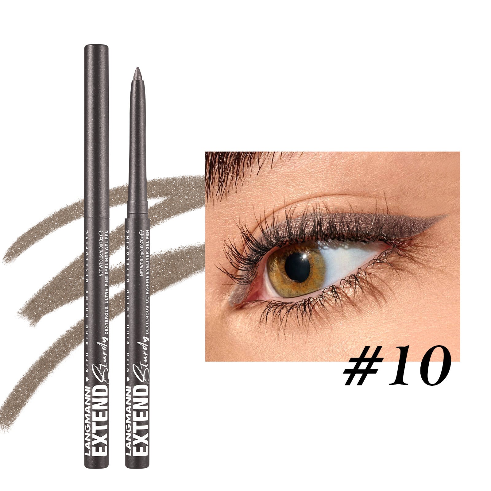 Colorful Gel Glitter Eyeliner Pencils Waterproof & Smudgeproof For Party, Halloween, Cosplay Makeup 12 Vibrant Shades