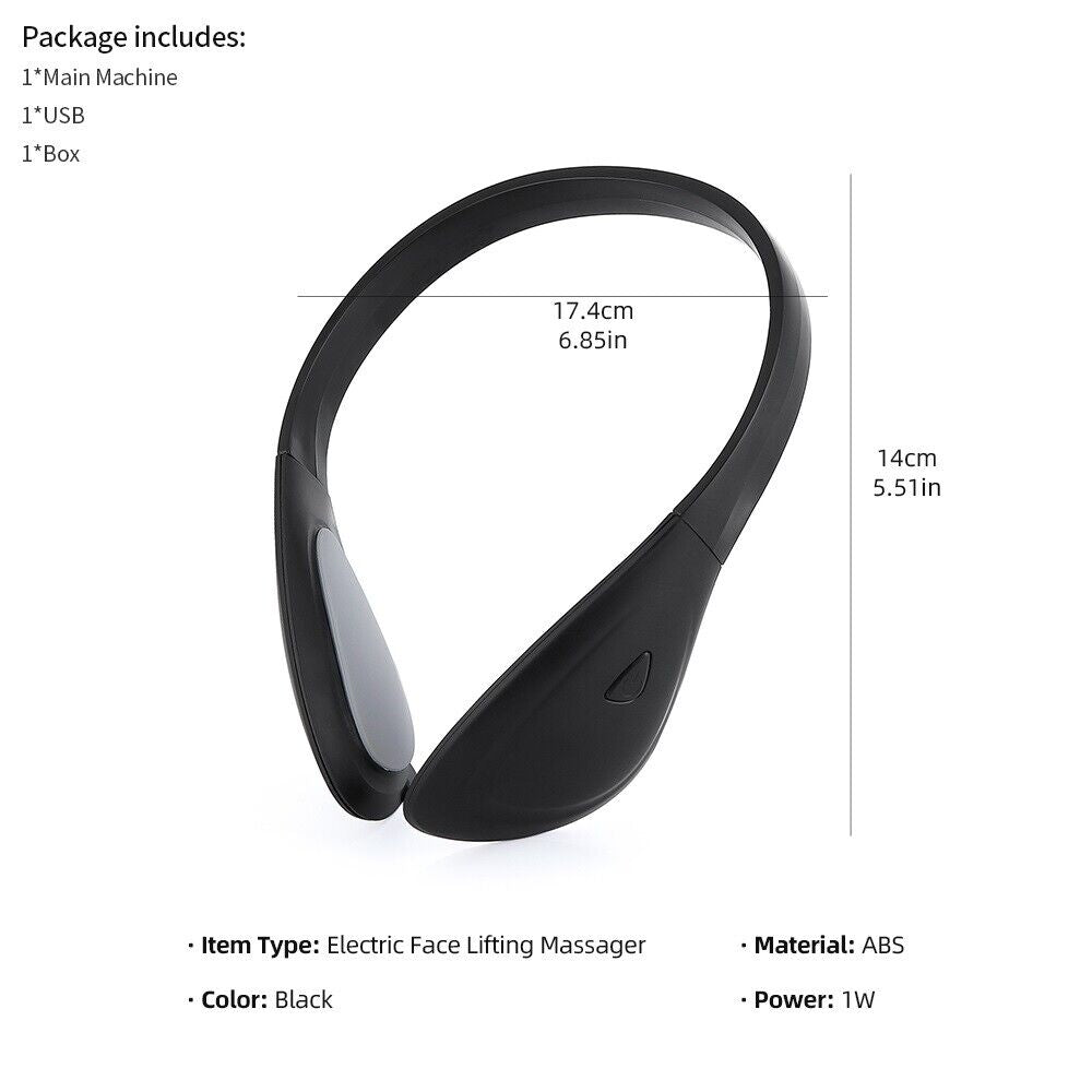 Electric V-Face Skin Lifting Tightening Massager Sonic Vibration Machine USB