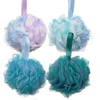 Bath Sponge 75G Exfoliating for Women and Men, Set of 4, Flower Color