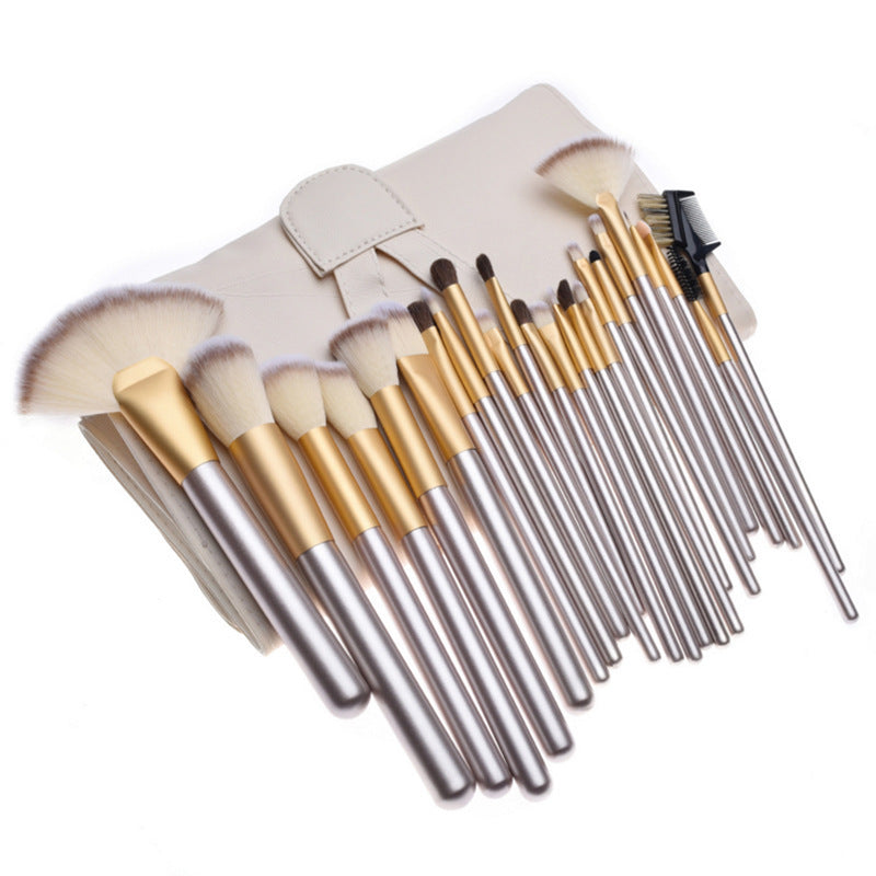 Beige Champagne Makeup Brush Suit