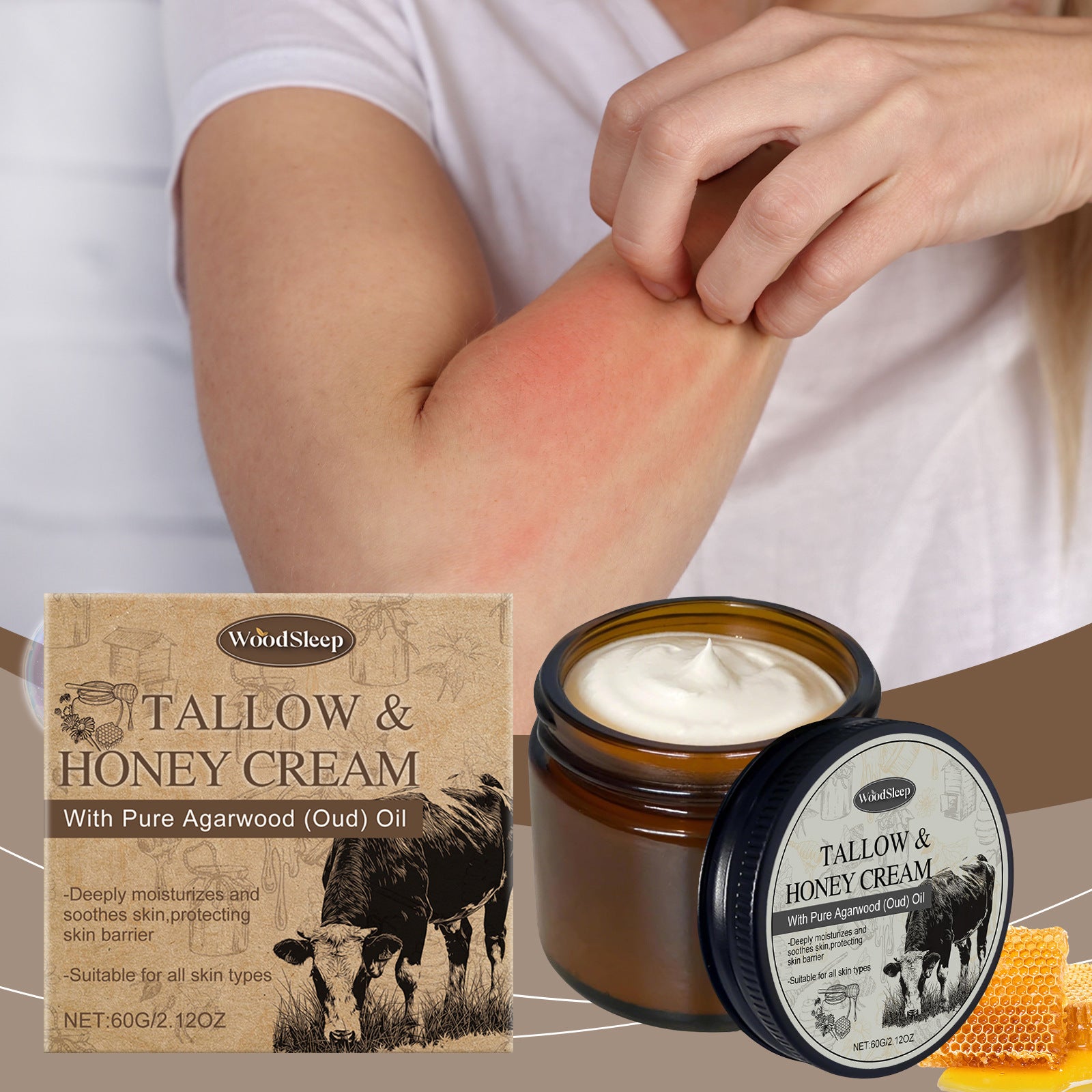 Nourishing Moisturizing Body Skin Relieve Dry Redness Skin Care