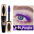 5D Silk Mascara with Big Eyes, Strong and Lasting Black Content and Length, Waterproof and Non-Caking, and Prolonged Mascara.