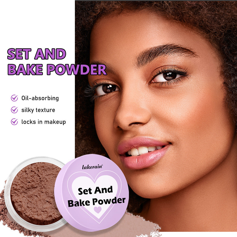 Long-lasting Concealer Waterproof And Sweatproof Smear-proof Makeup Baking Finishing Powder Face Powder